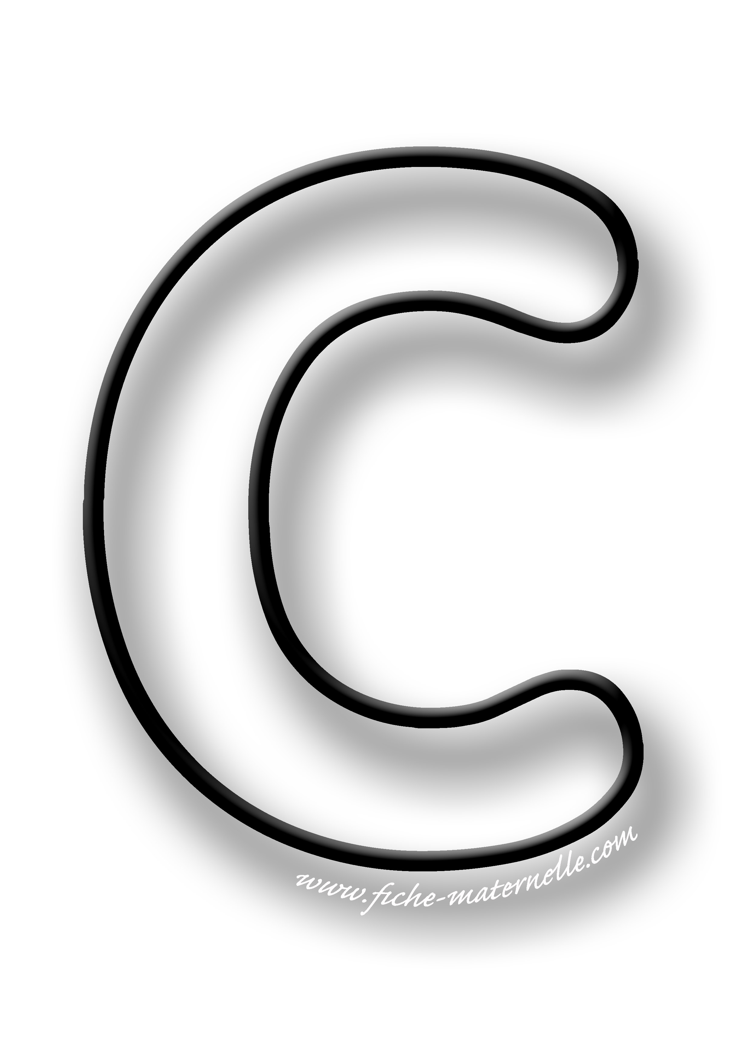 Coloriage de la lettre C