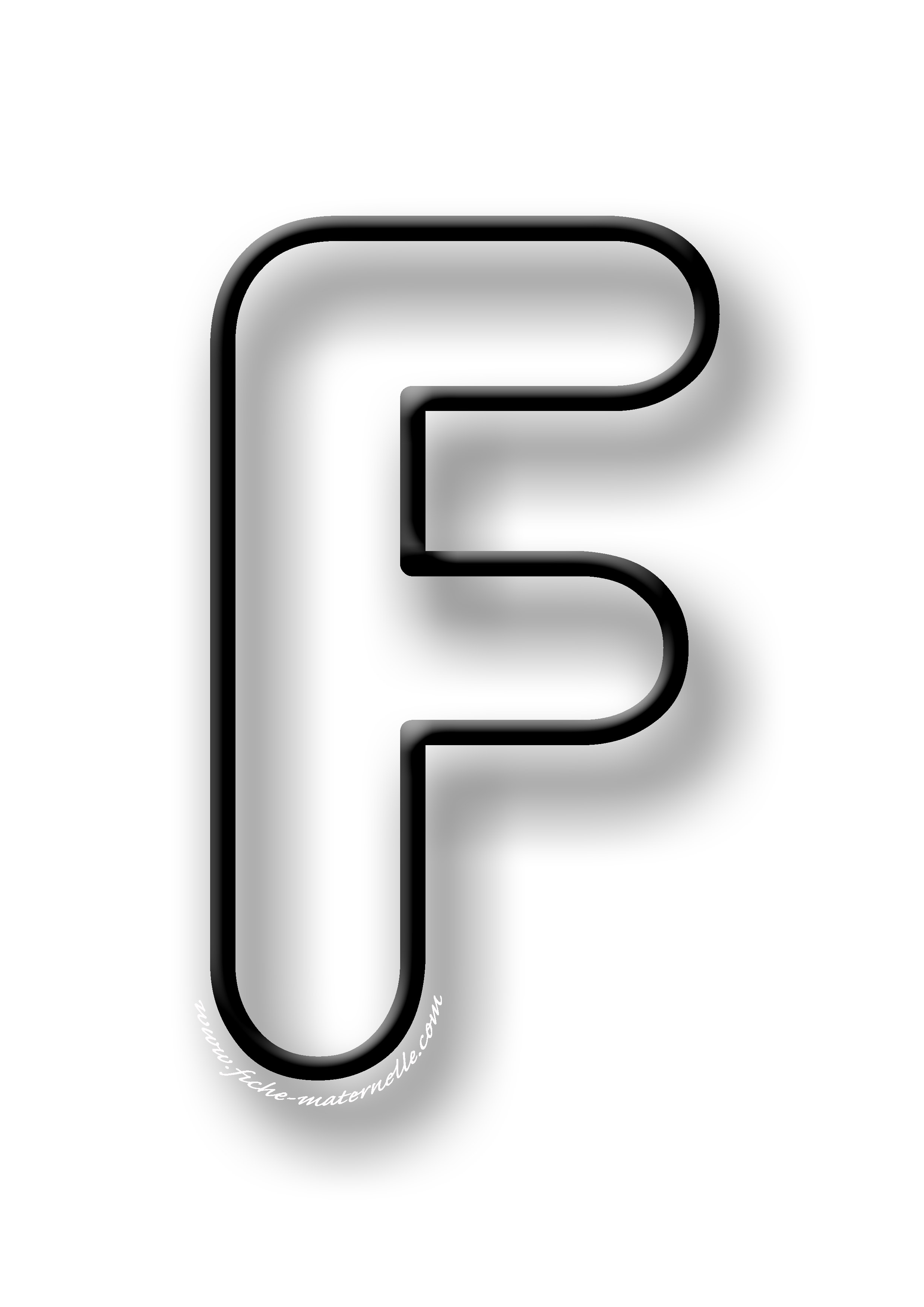 Coloriage de la lettre F