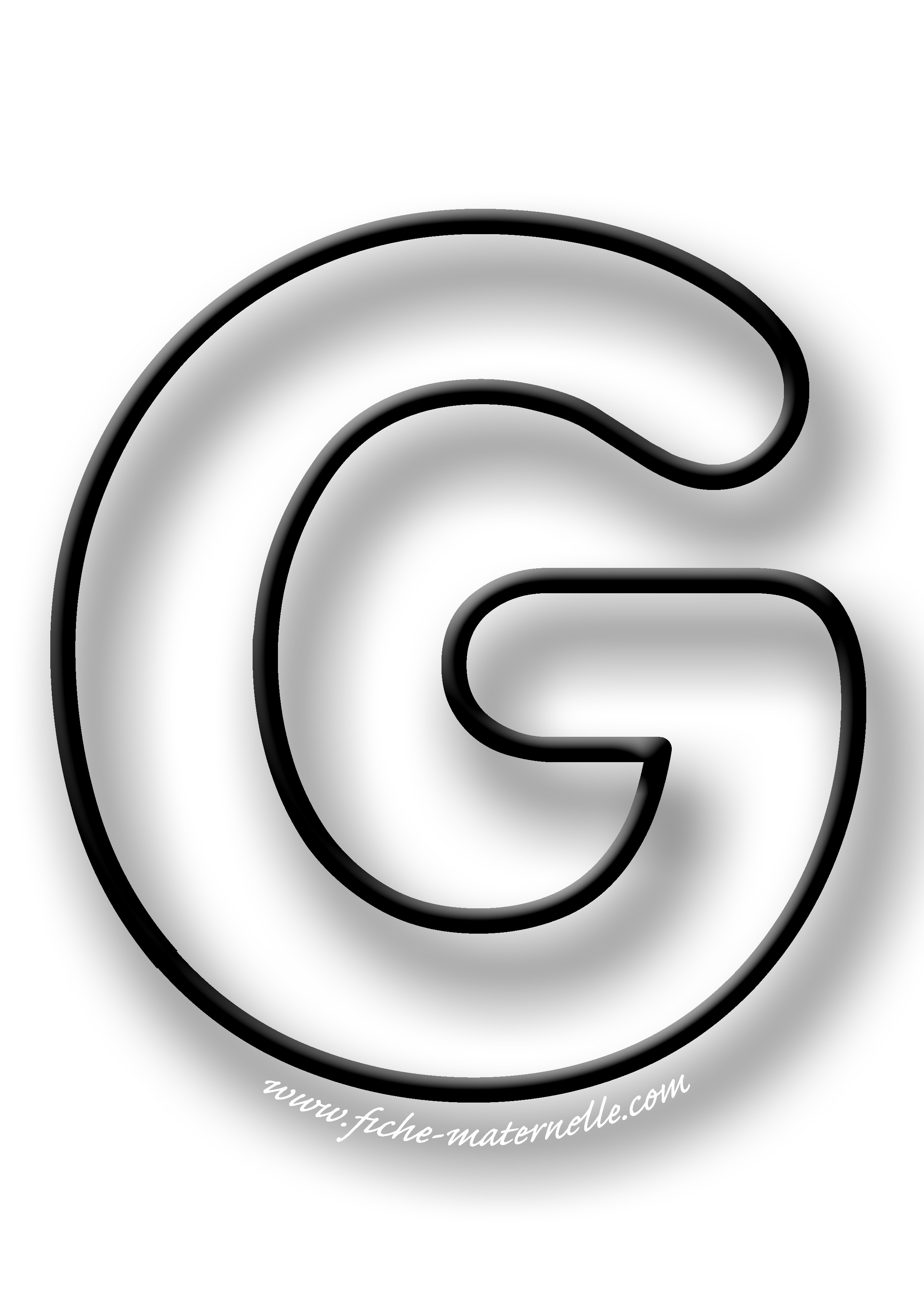 Coloriage de la lettre G