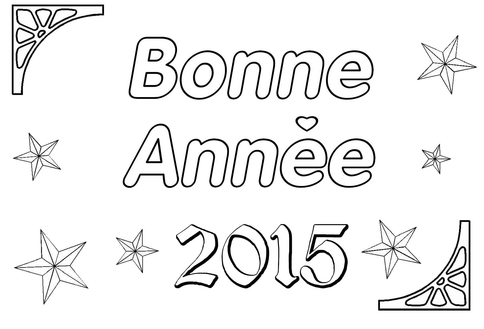 Coloriage sur le thème de la Nouvelle Année en maternelle