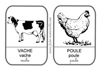 Imagier des animaux de la ferme
