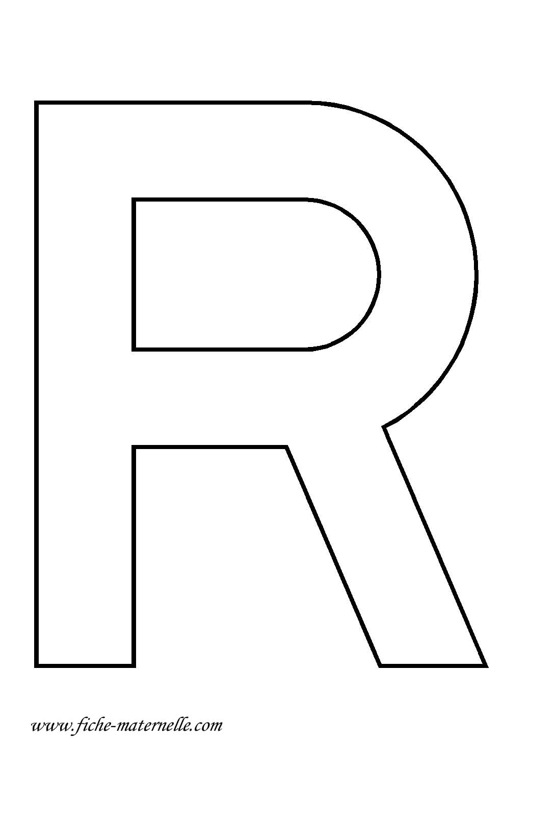 modele lettre r