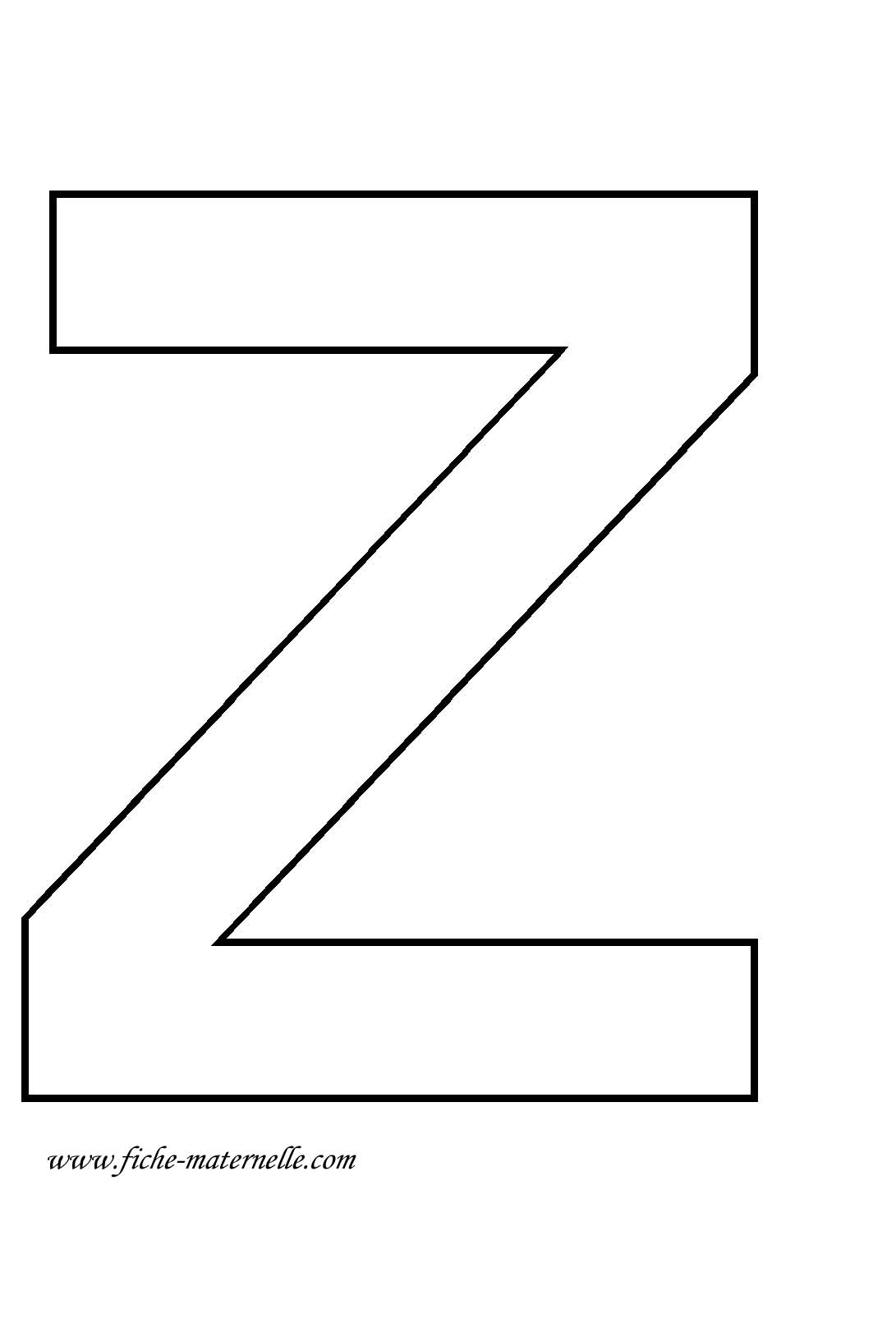 Lettres capitales Z