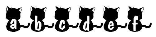 lettres sur le thme des chats