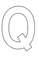 Lettre vide Q