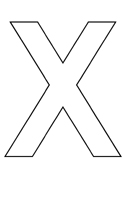 Lettre vide X